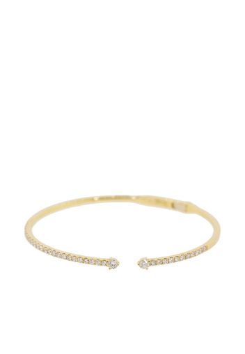 18kt yellow gold diamond Solo Cage bangle bracelet