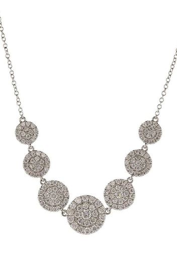 18kt white gold diamond Cascade necklace