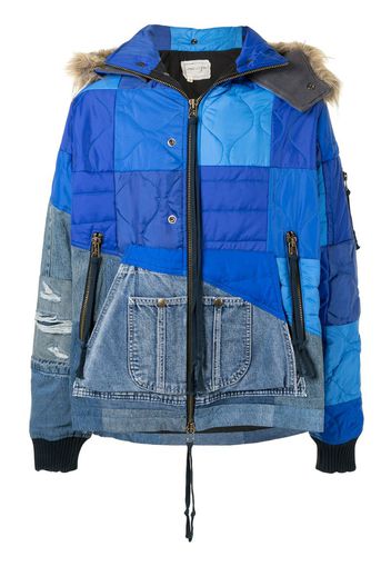 patchwork padded jacket