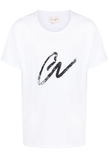 Greg Lauren logo-print cotton T-shirt - Bianco