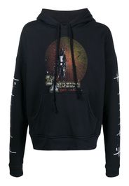 Greg Lauren Los Angeles print hoodie - Nero