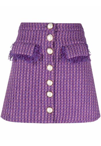 GRETA BOLDINI high-waisted buttoned skirt - Viola