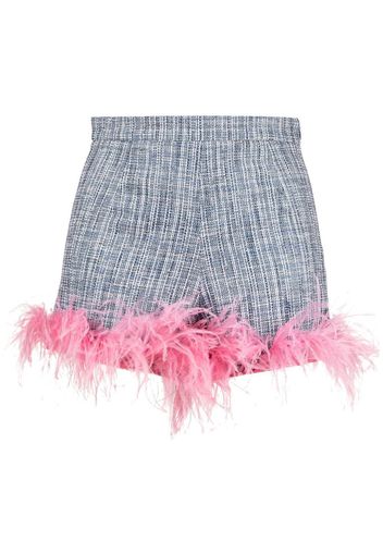 GRETA BOLDINI Shorts in tweed Tuff - Blu