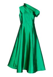 Greta Constantine draped one-shoulder midi dress - Verde