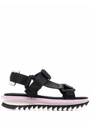 Grey Mer chunky buckle-fastening sandals - Nero