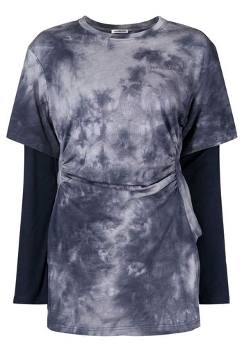 Ground Zero T-shirt con fantasia tie-dye - Blu