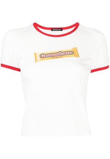 Ground Zero T-shirt Energy Bar - Bianco