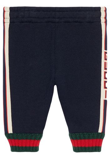 Pantaloni con finiture Gucci jacquard