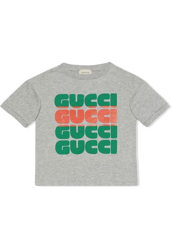 Scialle con stampa Gucci