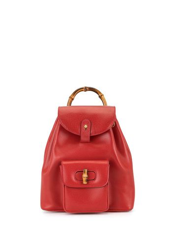 Gucci Pre-Owned Zaino Bamboo Line - Rosso