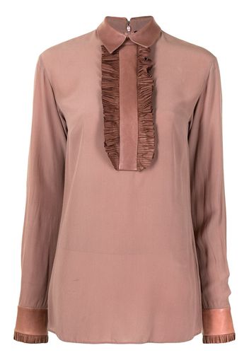 Gucci Pre-Owned Blusa con ruches - Rosa