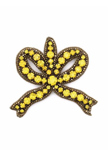 Gucci Pre-Owned Spilla con strass - Giallo