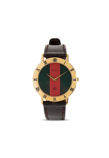 Gucci Pre-Owned Orologio Sherry Line 33mm in ottone placcato oro Pre-owned - Nero