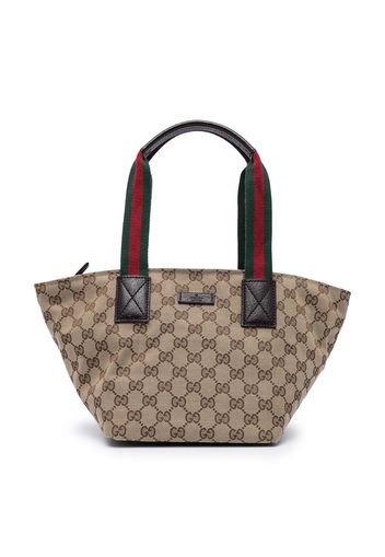 Gucci Pre-Owned Borsa tote GG Sherry Line - Marrone