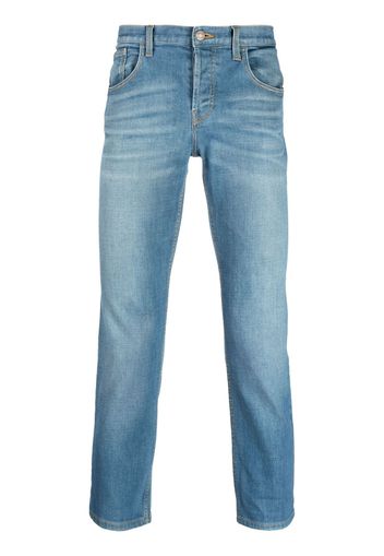 Gucci Pre-Owned Pantaloni dritti con applicazione anni 2000 - Blu