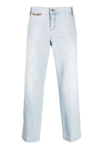 Gucci Pre-Owned Jeans crop dritti anni 2000 - Blu