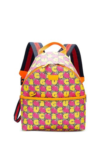 Gucci Pre-Owned GG Supreme Strawberry-print backpack - Rosa