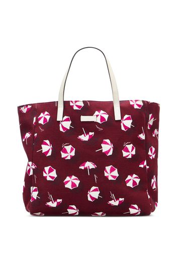 Gucci Pre-Owned parasol-print tote bag - Rosso