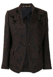 Gucci Pre-Owned Blazer con motivo jacquard - Marrone