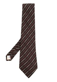 Gucci Pre-Owned 1980s graphic-print silk tie - Marrone