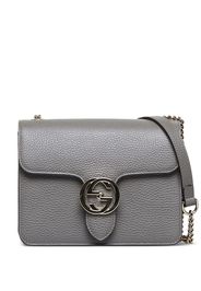 Gucci Pre-Owned logo-plaque crossbody bag - Grigio