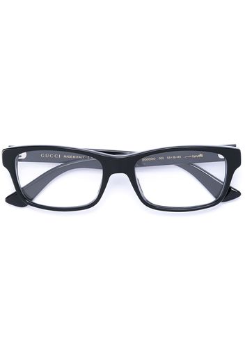 Gucci Eyewear thick brim rectangular glasses - Nero