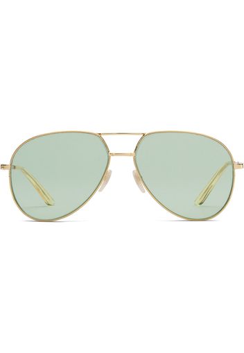 Gucci Eyewear Occhiali da sole modello aviator - Effetto metallizzato