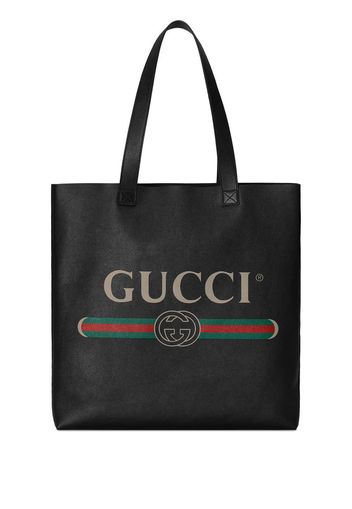 Borsa shopper Gucci con stampa