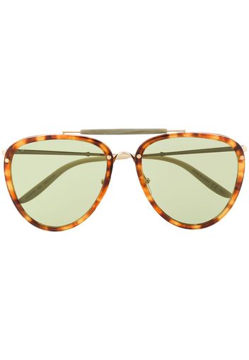 Gucci Eyewear Occhiali da sole ovali - Marrone