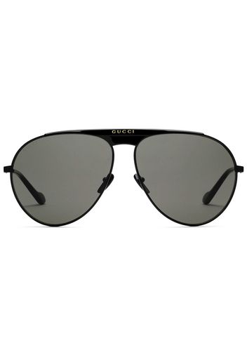 Gucci Eyewear Occhiali da sole modello aviator - Nero