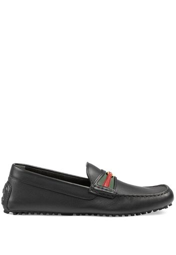 Interlocking G Web driving loafers