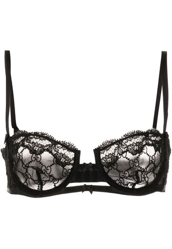 Gucci Set lingerie con ricamo GG - Nero