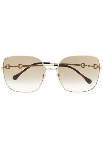 Gucci Eyewear square frame sunglasses - Oro