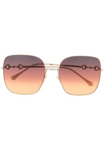 Gucci Eyewear Occhiali da sole oversize - Oro