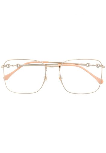 Gucci Eyewear Occhiali squadrati - Oro