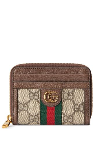 Gucci Ophidia GG card case wallet - Toni neutri