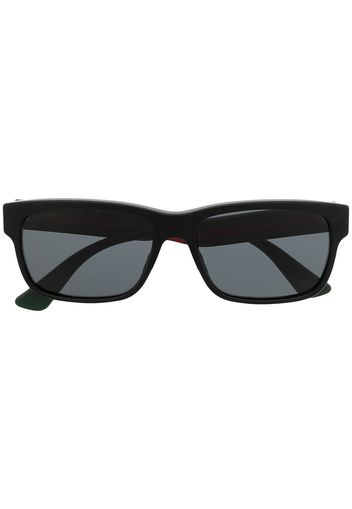 Gucci Eyewear Occhiali da sole rettangolari Sylvie - Nero