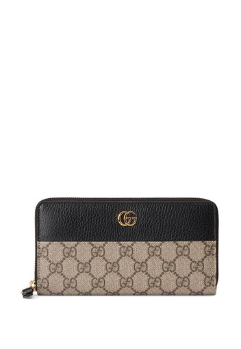 Gucci GG Marmont zip around wallet - Toni neutri