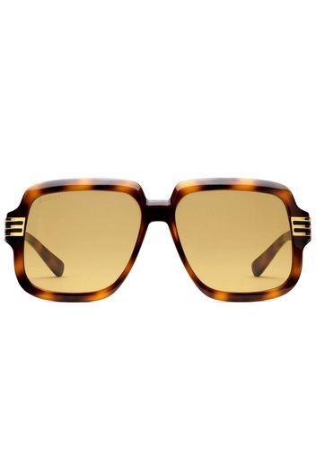 Gucci Eyewear Occhiali da sole squadrati - Giallo