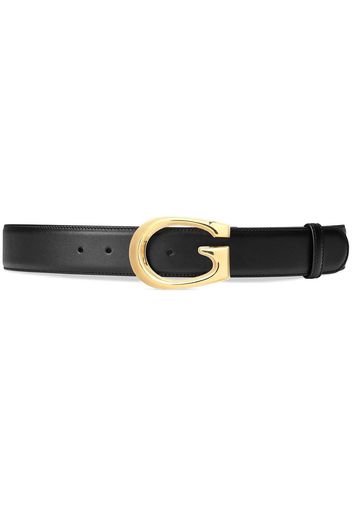 Gucci Cintura sottile con fibbia G - Nero