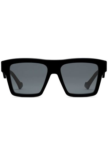 Gucci Eyewear Occhiali da sole squadrati - Grigio