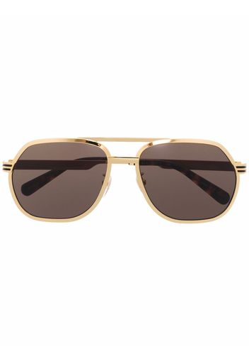 Gucci Eyewear Occhiali da sole modello aviator - Oro