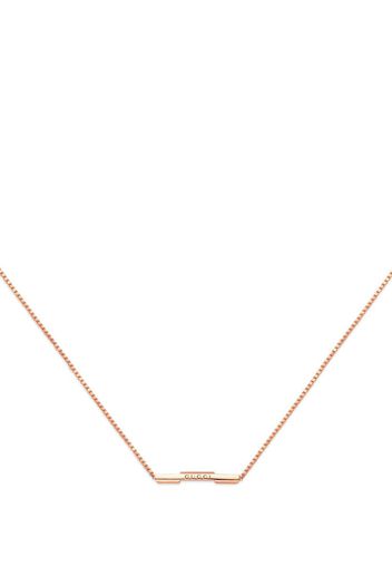 Gucci 18kt rose gold Link to Love bar necklace - Rosa