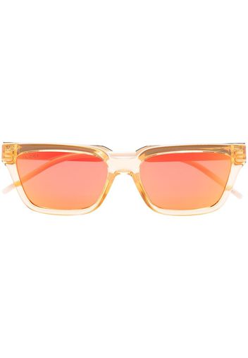 Gucci Eyewear GUCCI RECTANGL ACETATE FRM SLGASSES - Arancione