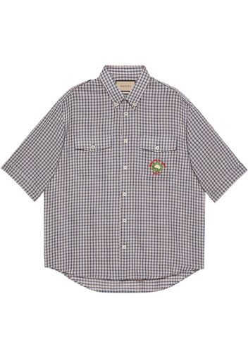 Gucci Camicia a quadri - Blu