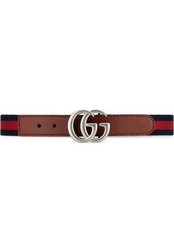 Gucci Kids Cintura con logo GG - Marrone