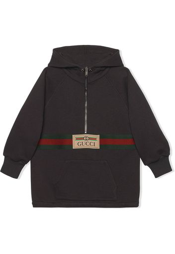 Gucci Kids House Web half-zip jacket - Grigio