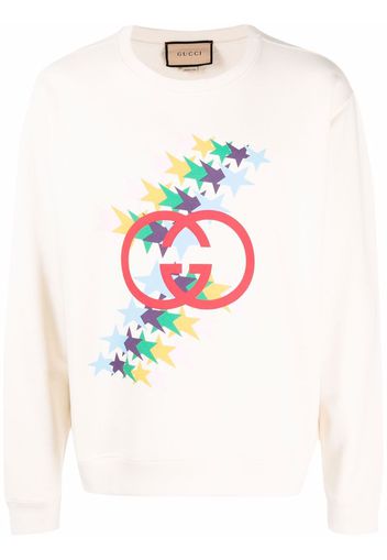 Gucci Interlocking G Star Flash sweatshirt - Toni neutri