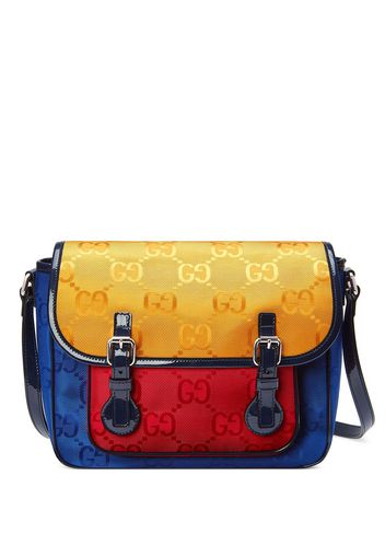 Gucci Kids Borsa messenger con design color-block GG - Blu