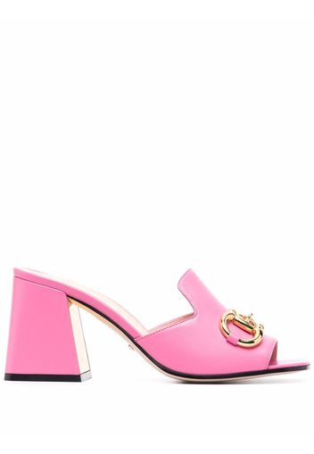 Gucci 75mm Horsebit mule sandals - Rosa